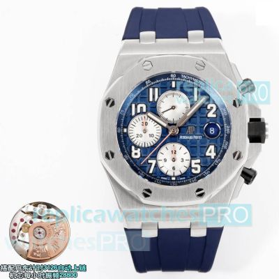 Swiss 3126 Reissue OMF Audemars Piguet Royal Oak 26239 Blue Dial Chronograph Watch 